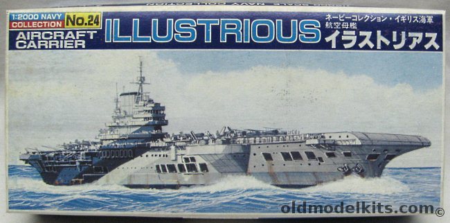 Bandai 1/2000 HMS Illustrious Aircraft Carrier, 24 plastic model kit